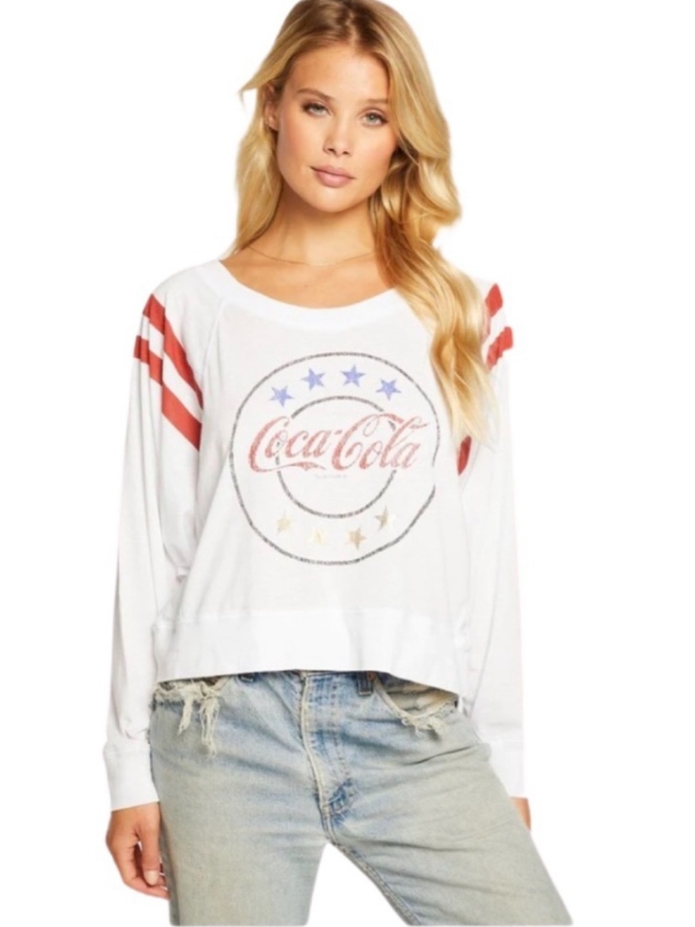NWT-Chaser Coca Cola Classic Star Long Sleeve Sweatshirt